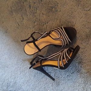 2 for $15 Le Chateau bling black heels